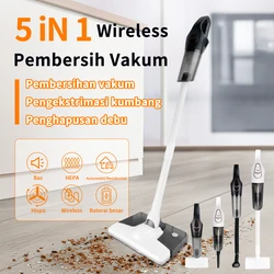 5-IN-1 Household Home Car Wireless Handheld Electric Dust Cleaning Vaccum Hand Held Sweeper Vacuum Cleaner Home Rechargeable