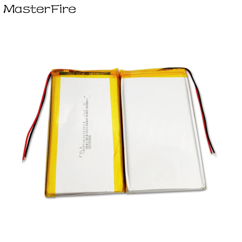 3,7 В 10000 мАч перезаряжаемая литий-полимерная батарея 9858102   Для мобильного аккумулятора сотового телефона электроинструмент планшетный ПК MID аккумуляторы