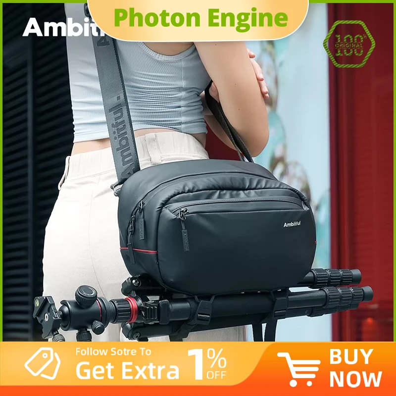

Ambitful Genie Magic Camera Shoulder Bag GM6 Crossbody photography bag Suitable for storing cameras, mobile phones waterproof