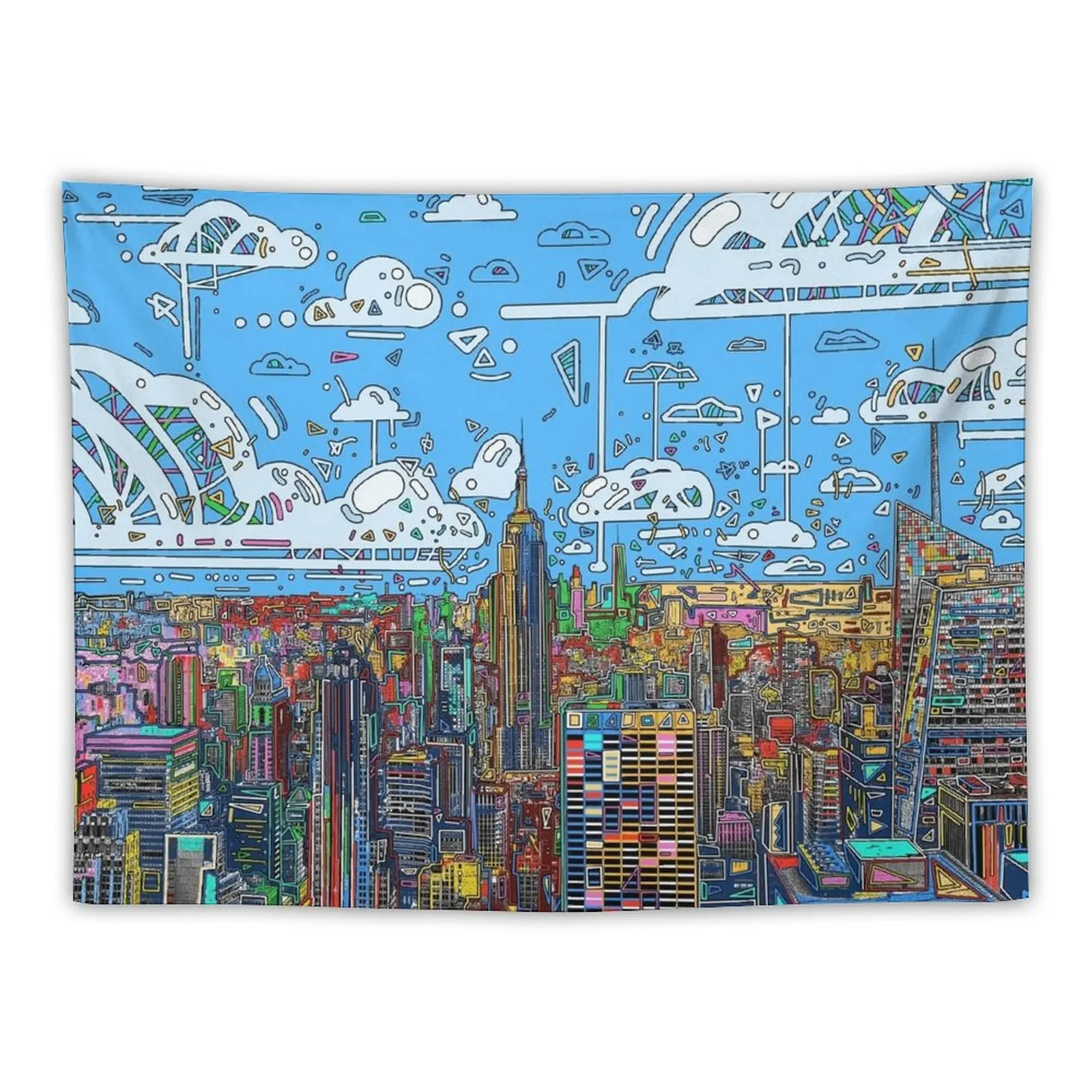 

New new york skyline panorama Tapestry Home And Comfort Decor Tapestries Aesthetic Tapestry Aesthetic Home Decor