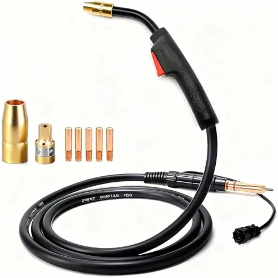 

Комплект деталей для горелки MIG 10 футов, совместимый с Hobart Handler 190, Handler 210, Multi-Handler 200, Handler 210MVP, 245926, 500553, H100S4-10, MIG Welding