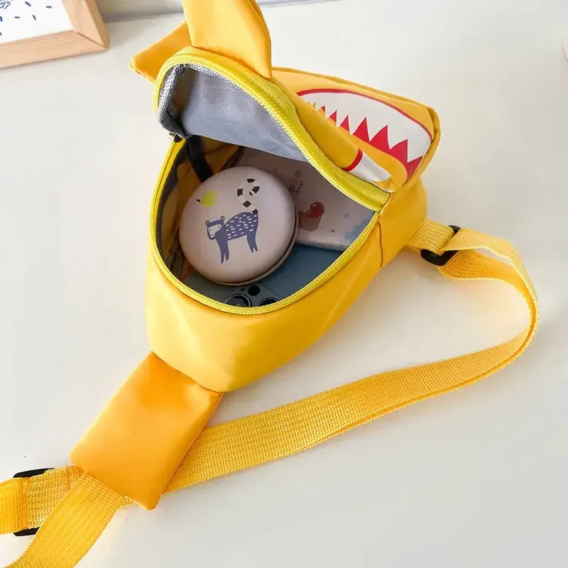 Lovely Cartoon Printing Children Chest Bag Cute Shark Boys Kids Small Shoulder Bags Girls Baby Wallet Coin Purse Crossbody Bag