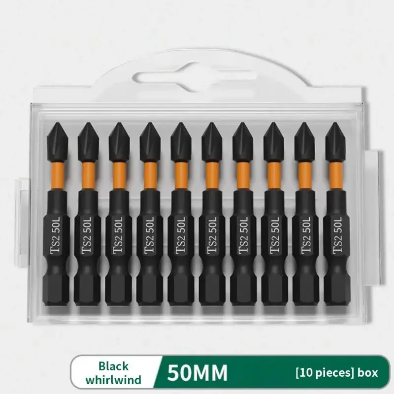 PH2 Magnetic Cross Bit Set Special Slotted Cross Phillips Impact Batch Head Hardness Screwdriver Bit Screw Driver Hand Tool