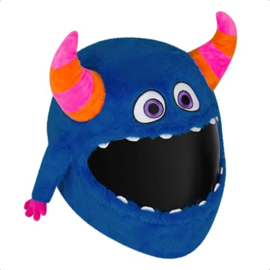 

Moto Loot Helmet Cover for Motorcycle Helmet Fun Rides and Gifts Cover Only. Helmet Not Included Horned Monster