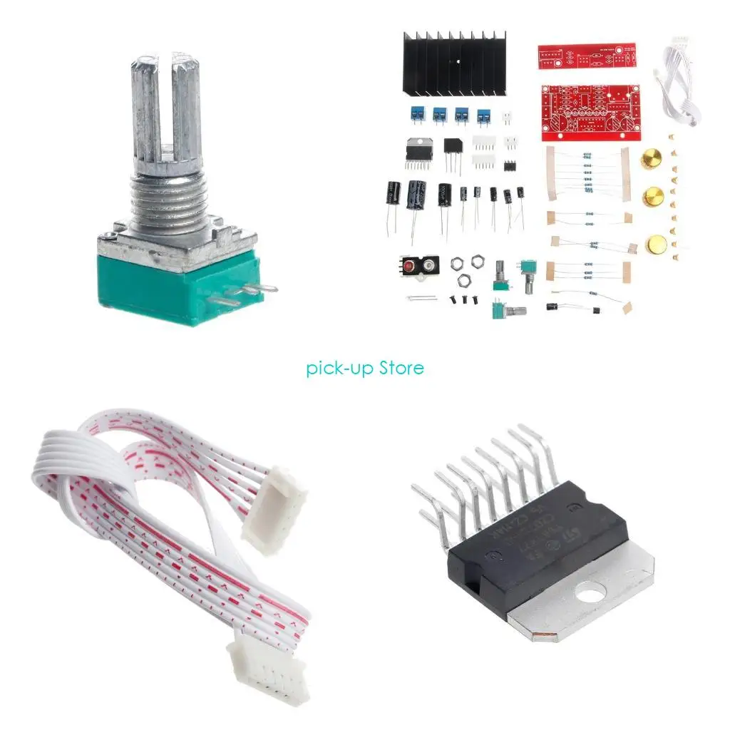 

Q5WA TDA7377 Power Amplifier 2.1 DIY 3 Channel Sound AMP Board 12-18V for D