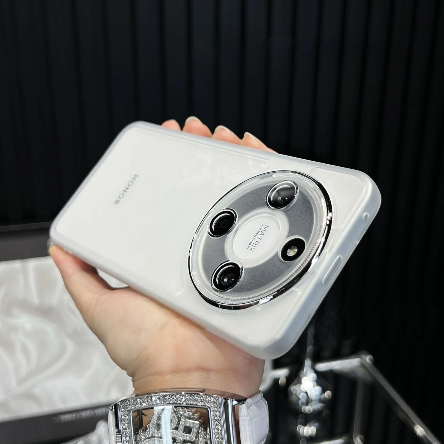 حافظة لهاتف Honor Magic8 Lite X9D X70 غطاء خلفي مغناطيسي من السيليكون الناعم لهاتف Honor Magic 8 Lite حماية الكاميرا Funda