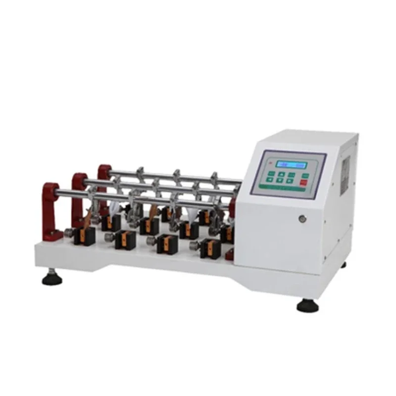 

6 groups of leather folding testers, animal skin fabric upper PU material repeated torsion tester