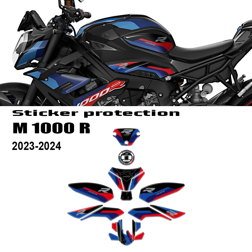 For BMW M 1000 R M1000R Motorcycle Accessori Fuel Tank Pad 3D Sticker Knee Grip Traction Protector Decals