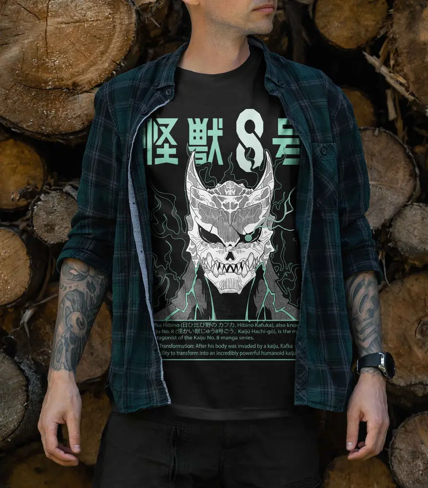 Kaiju no 8 T-shirt Mina Shiro kaij HoshinaGift Manga Best Anime Shirt allsize361