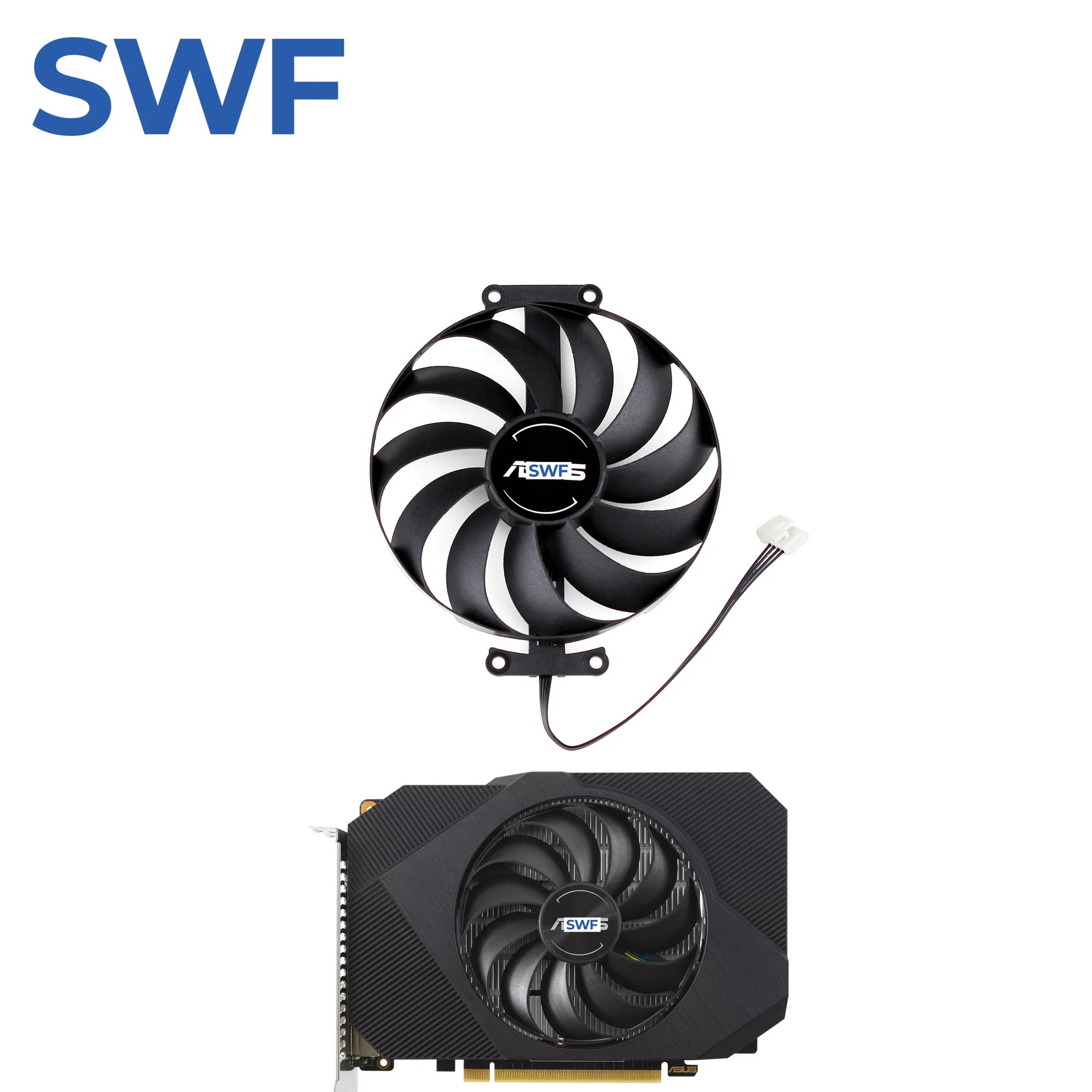 95MM CF1010U12S Cooling Fan For ASUS Phoenix ITX RTX 3050 GTX 1650 1630 RX 6400 Graphics Card Cooler Fan