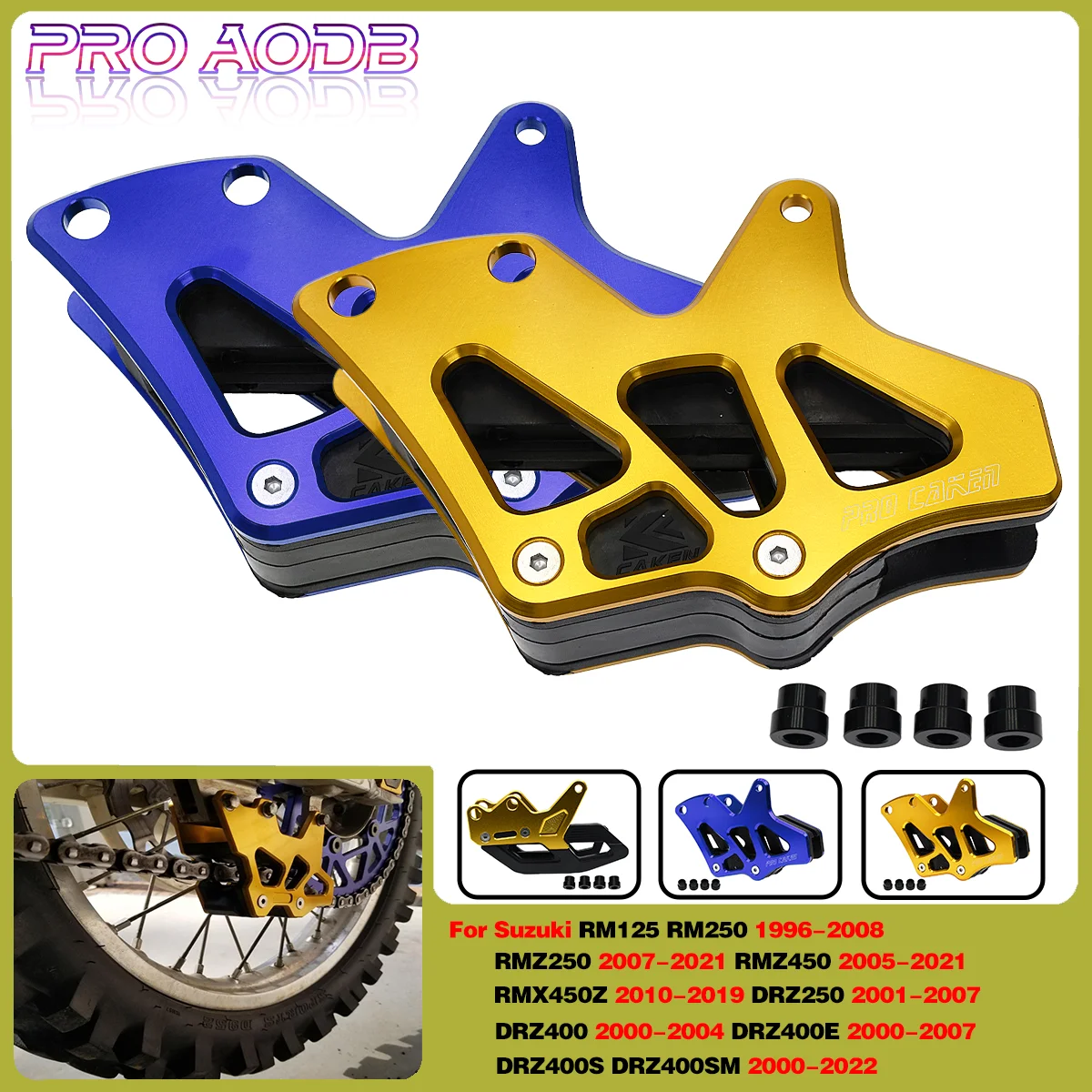 

For Suzuki RM 125 250 RMZ250 RMZ450 RMX450Z DRZ250 DRZ400 DRZ400E DRZ400S DEZ400SM Motorcycle Chain Guide Cover Guard Protector