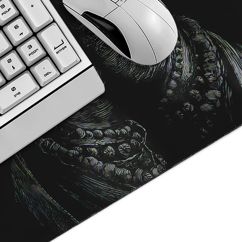 Black And Red Art Mouse Pad Gamer XL New Large HD Custom Mousepad XXL MousePads Soft Office Non-Slip Gaming laptop Mouse Mats