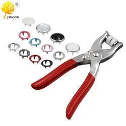 Plier Tool  Accessories Metal Sewing Buttons Hollow/Solid Prong Press Studs Snap Fasteners Installing Clothes Bag단추펜치