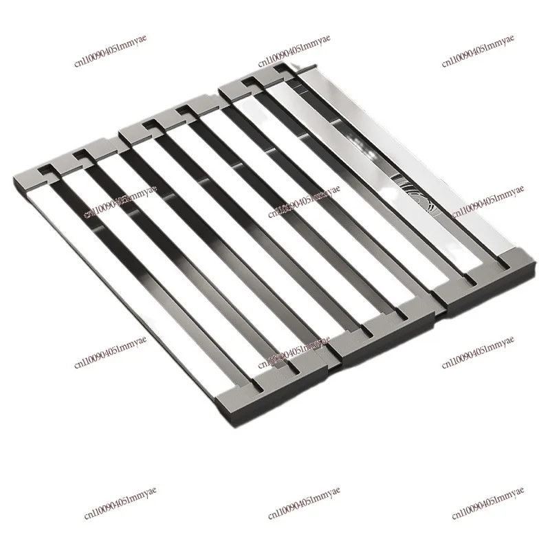 

304 Stainless Steel Kitchen Sink Drain Rack Sink Dish Rack Dish Rack Collapsible Retractable Drain Basket