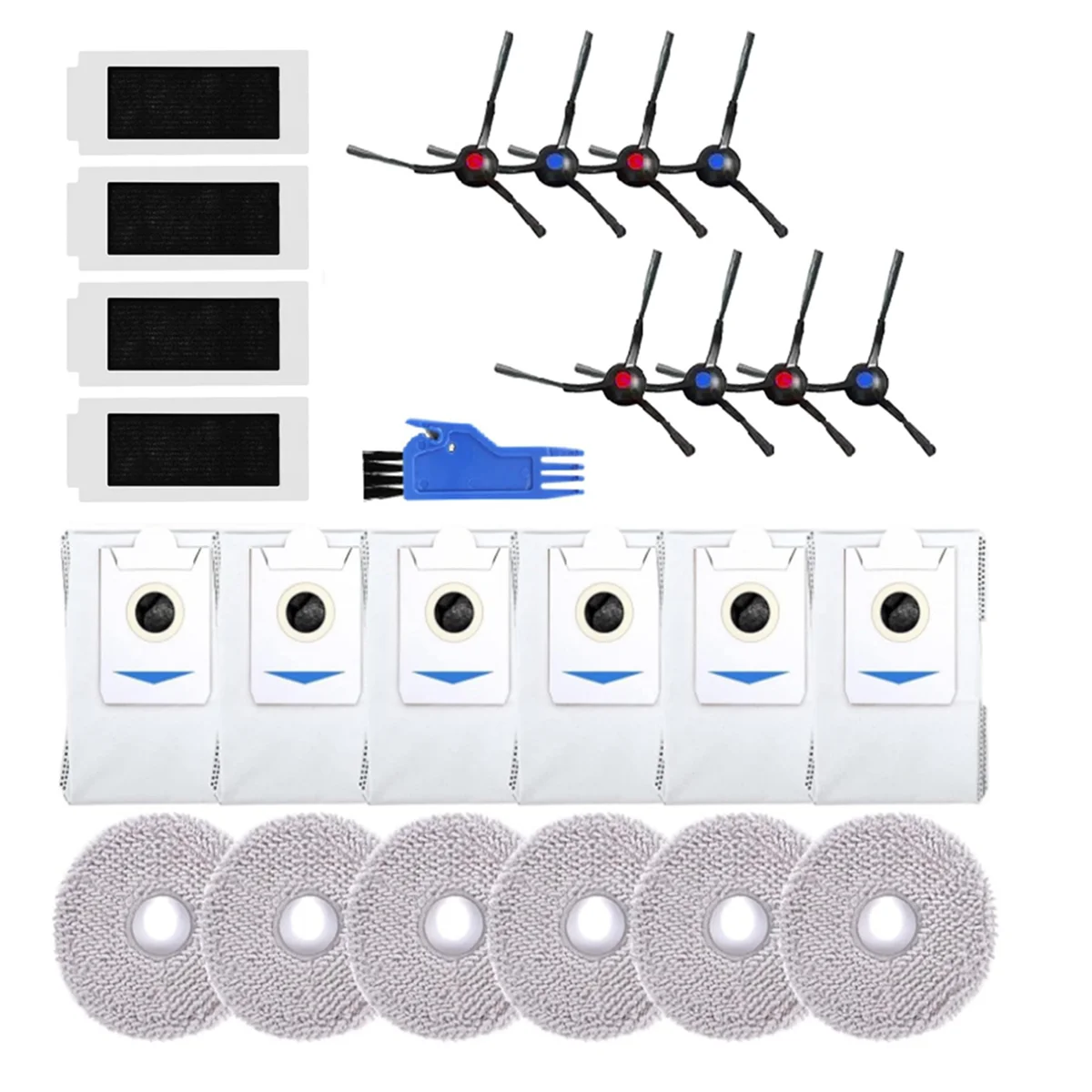 Para T30 / T30 Max / T30 Pro accesorios cepillo paño de mopa filtro HEPA bolsa de polvo piezas de repuesto