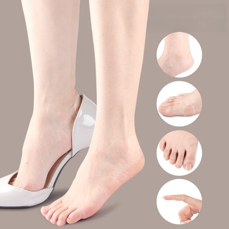 1 Roll Invisible Gel Heel Protector Anti-Wear Foot Adhesive Patch for Women Men Pain Relief Waterproof Anti Blister Blister Care