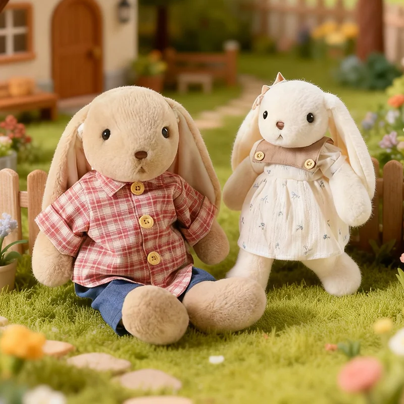 

30/45cm Cute Cloud Cotton Rabbit Series Plush Toy Dress Up The Character Rabbit Plush Doll Soft Stuffed Animal Home Decor
