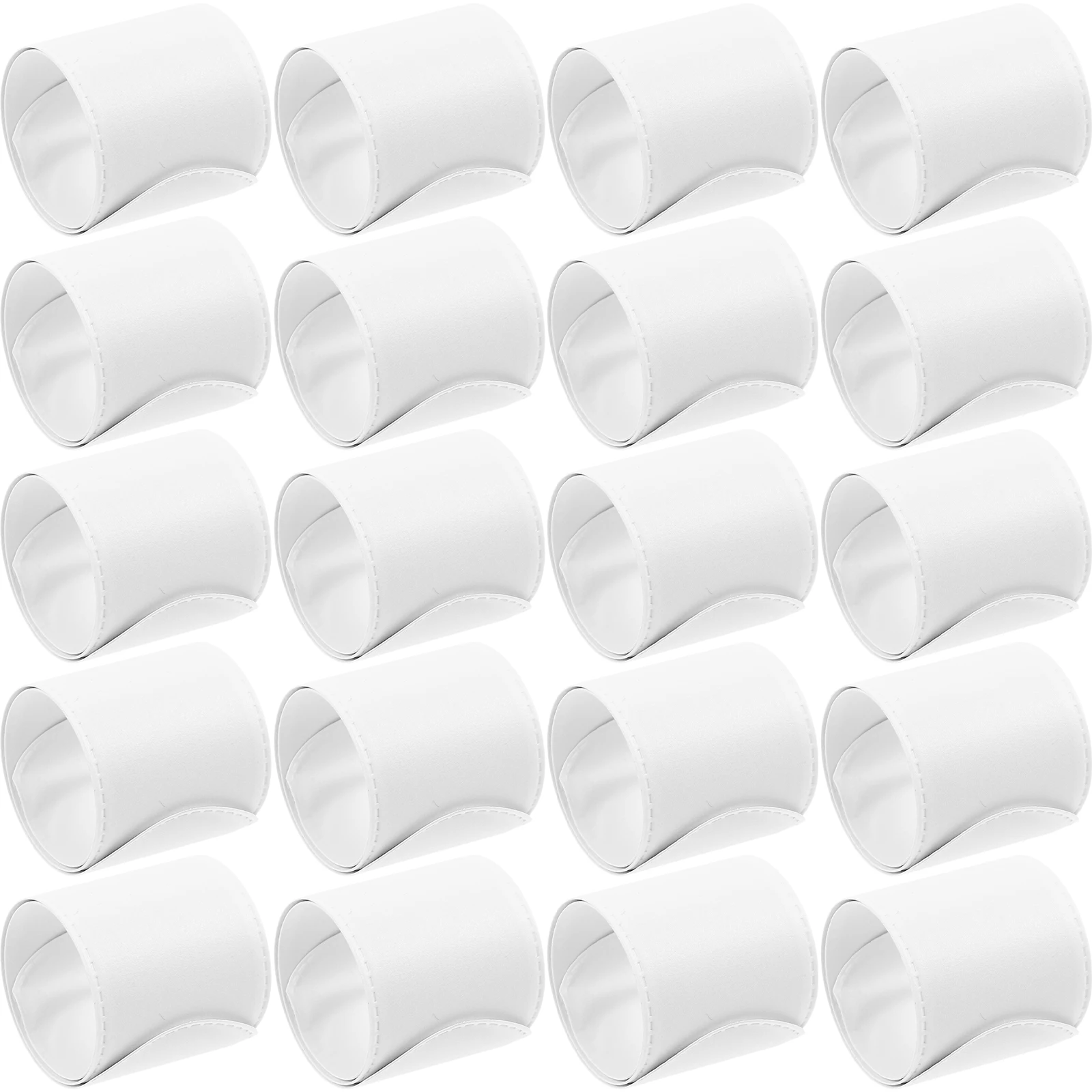 

20pcs DIY Blank Snap Bracelets Kids PVC Graffiti Slap Elastic Fashionable Birthday Party Stocking Stuffers Game Prizes