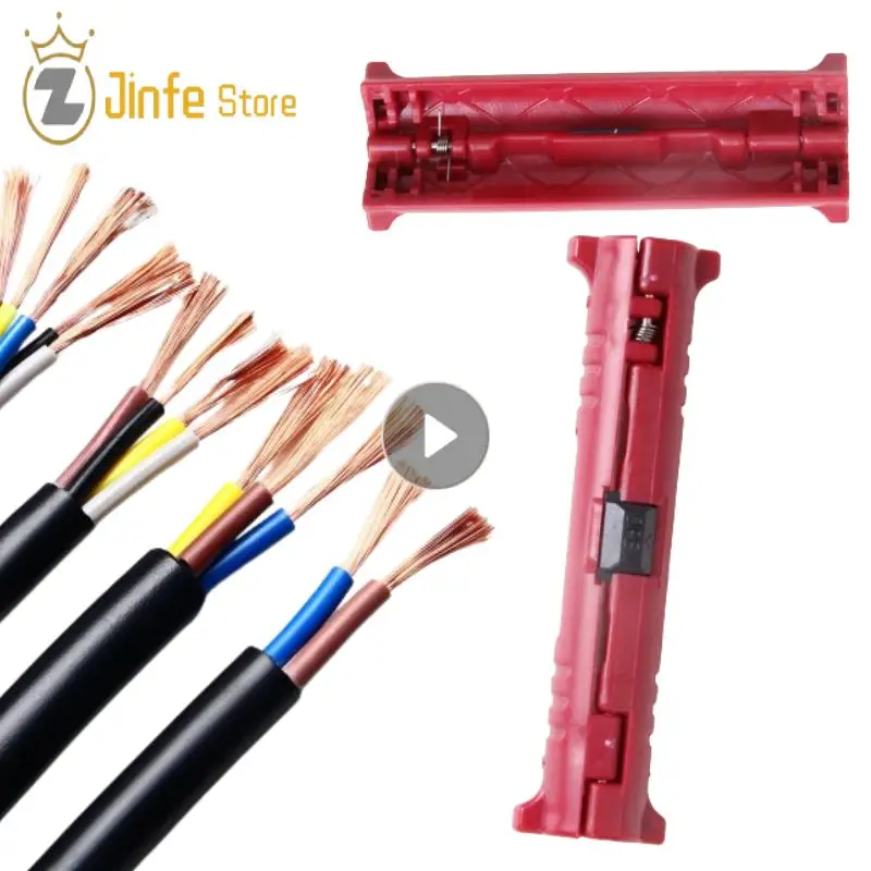 Multi-função Fio Elétrico Stripper Pen Cortador de Cabo Coaxial Rotativo Máquina de Decapagem Alicate Extrator de Cabo Ferramentas Manuais