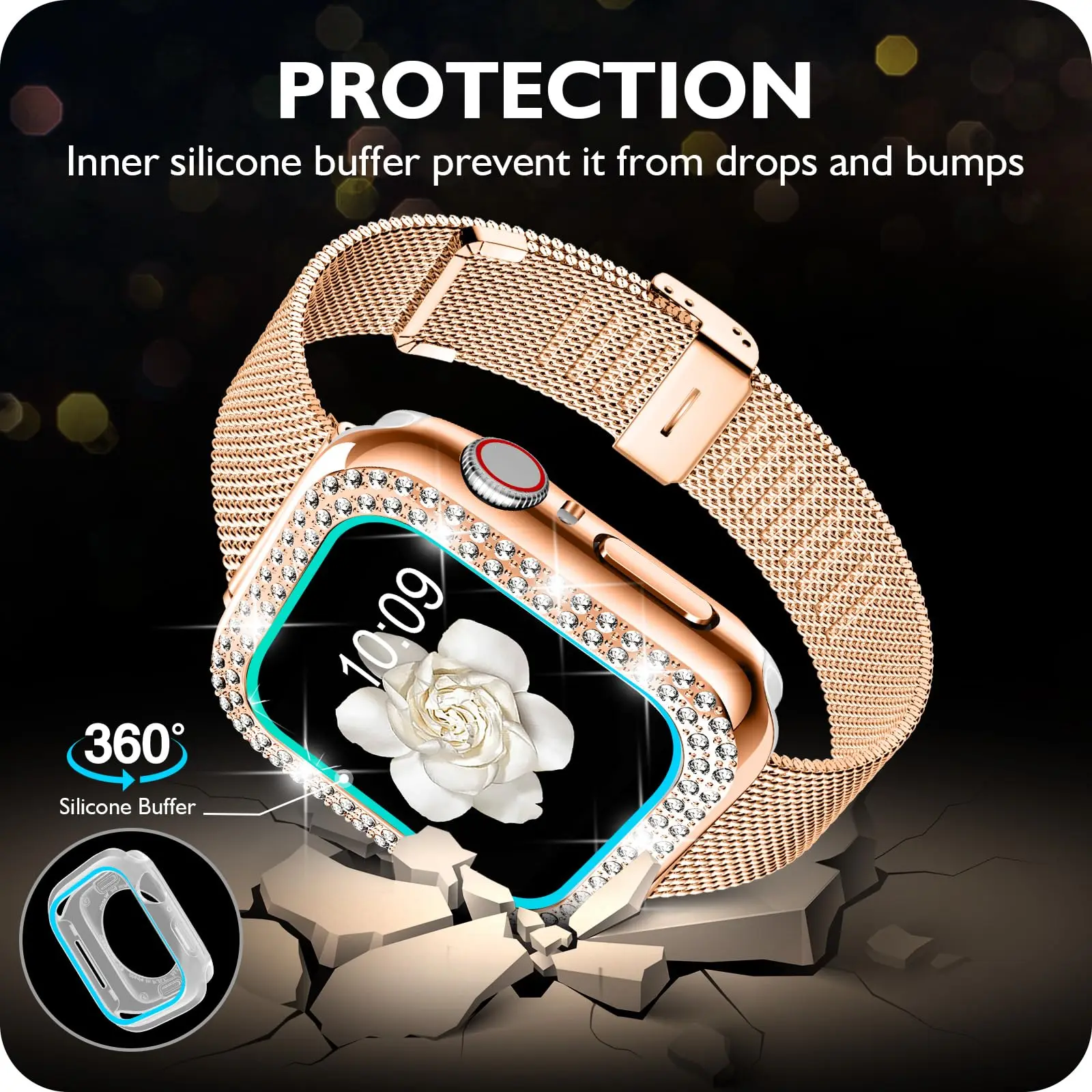 حلقة ميلانو رفيعة لحزام ساعة أبل 45 مللي متر 44 مللي متر Ultra2 49 مللي متر 40 مللي متر 41 مللي متر 38/42 مللي متر سوار رياضي iwatch serie 8 7 6 SE 5 3 9 الفرقة