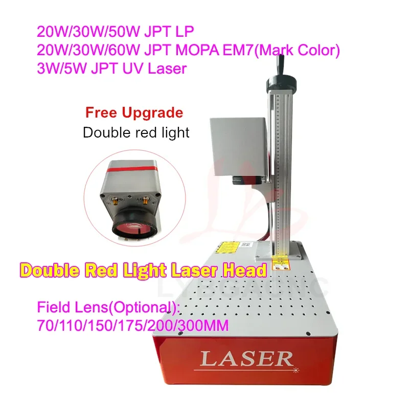 20W 30W 50W 60W JPT Fiber Laser Marking Machine 3W 5W UV Laser for Metal Stainless Steel Aluminum