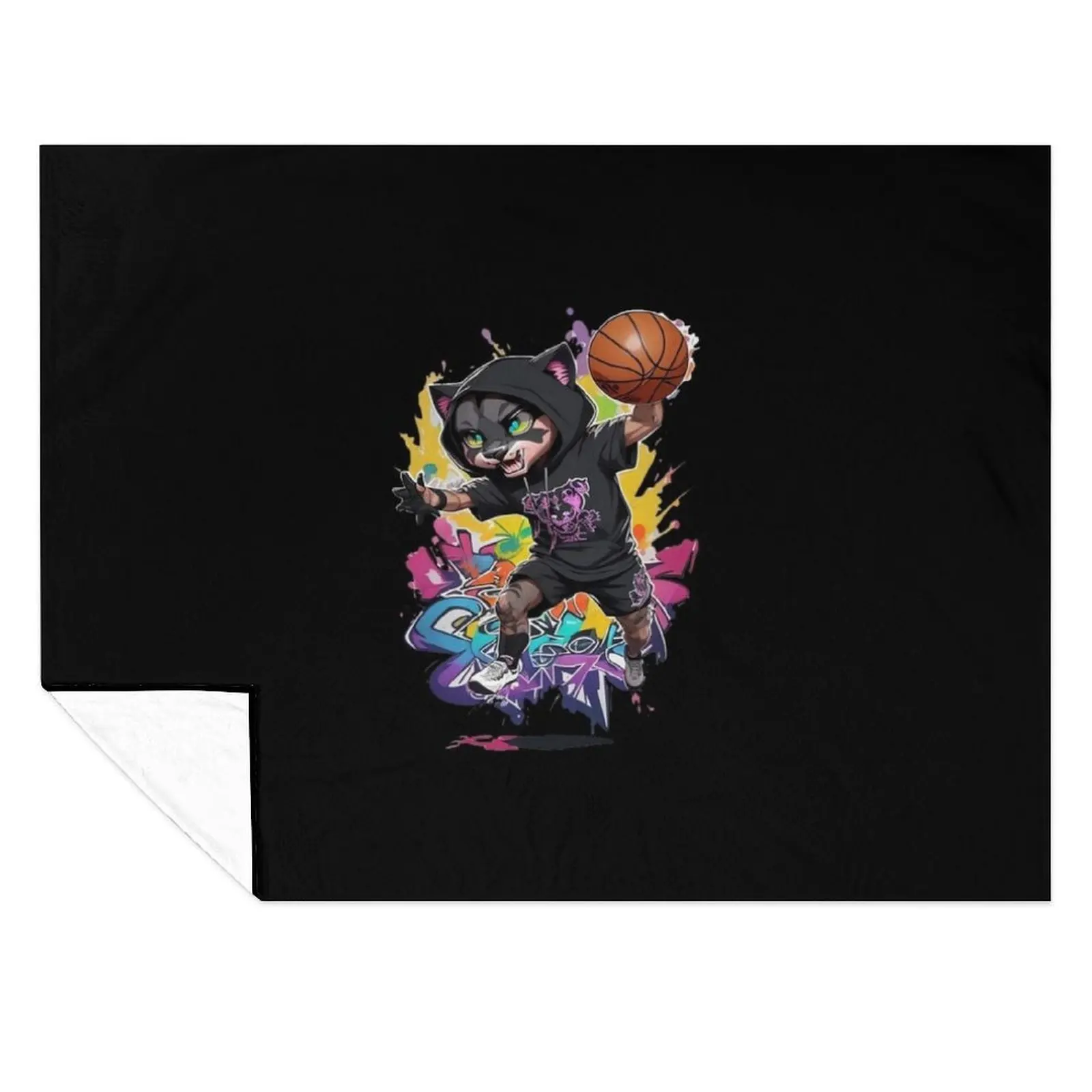 

Street BasketBall Player Throw Blanket For Decorative Sofa Decoratives christmas gifts Blankets