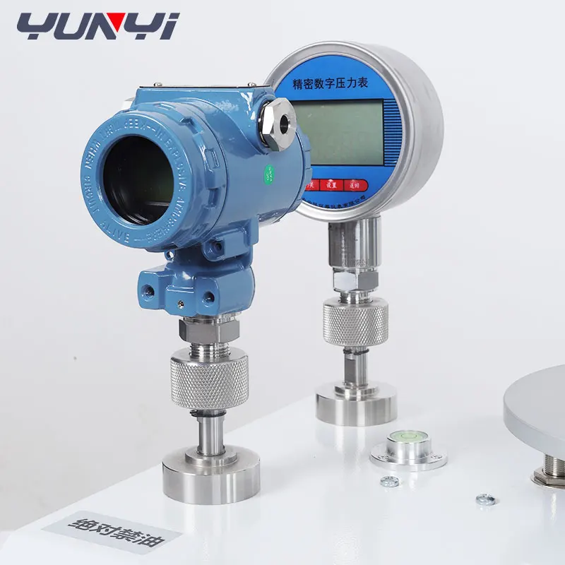 Laboratory Pressure Gauge Air Calibrator Air-Operated Pneumatic Piston Dead Weight Tester