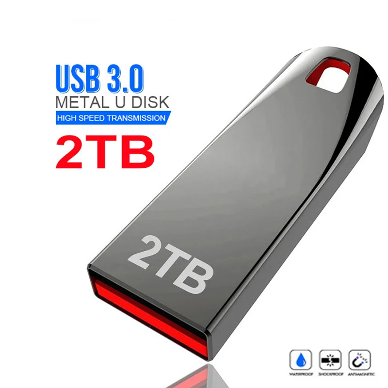 Original 2TB Usb 3.0 Flash Drives High Speed Metal Pendrive 1TB 512GB 256GB Portable Usb Drive Waterproof Memoria Usb Flash Disk