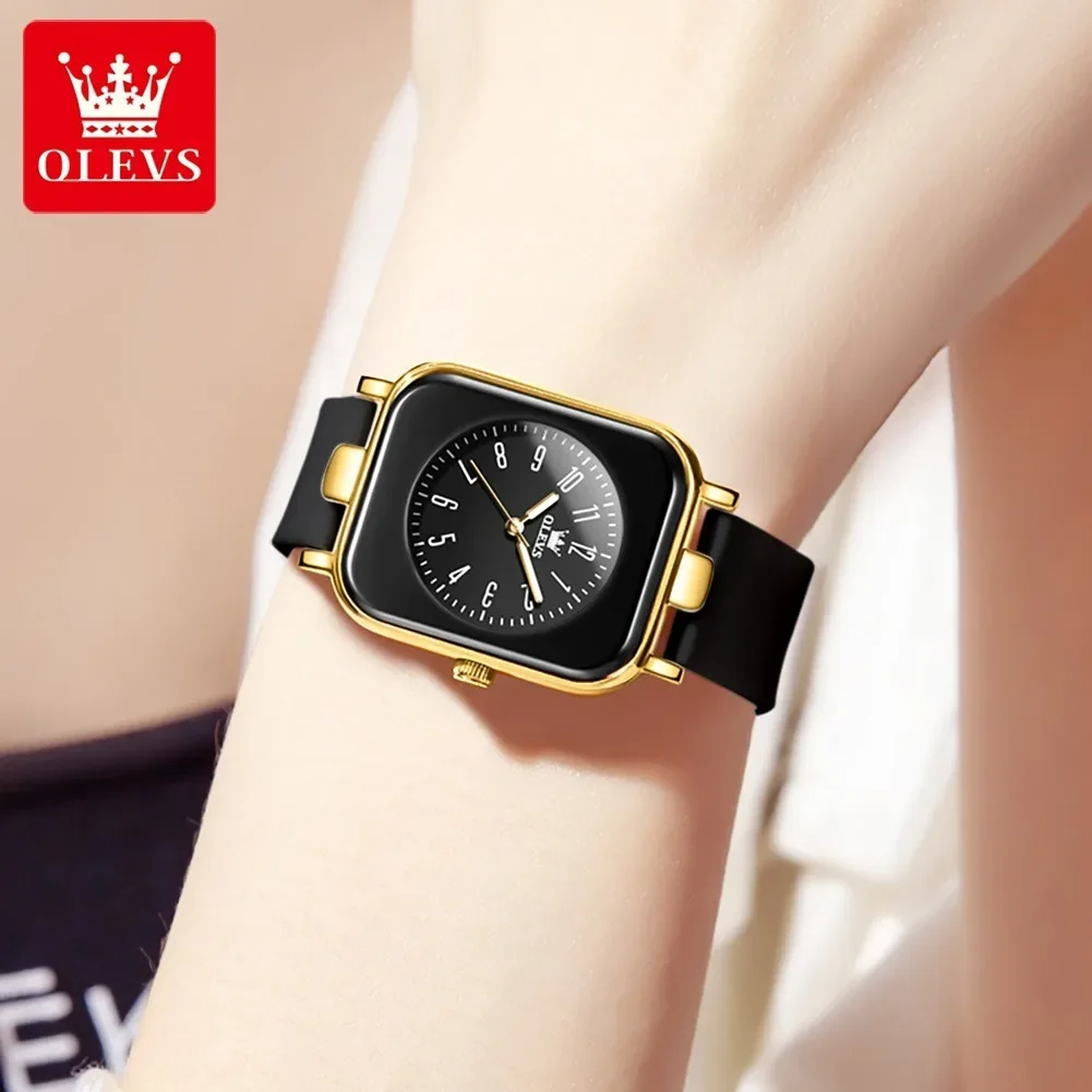 OLEVS 9961 Quartz Silicone Strap Women Wristwatch Fashion Waterproof Watch For Women