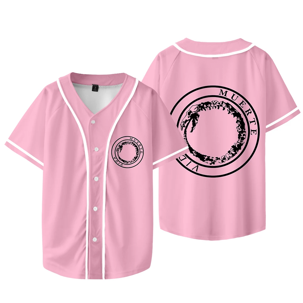 Canserbero-Chaqueta de béisbol para hombre y mujer, camiseta de manga corta informal a la moda, Top de calle, álbum de Vida, Merch