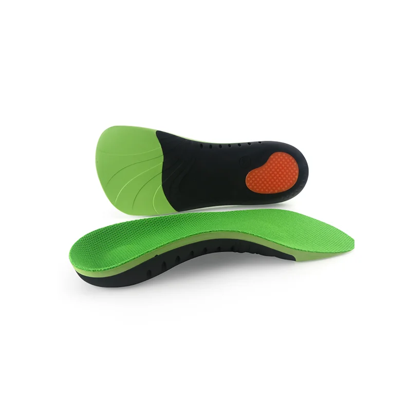Arch Support Sports seven point mat GREEN ARCH SUPPORT INSOLE BREATHABLE SWEAT-ABSORBENT ARCH SUPPORT U-SHAPED HEEL