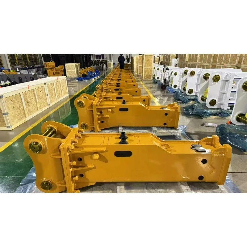 New Hydraulic Hammer Breaker Kit with Pump for 0.5-80 Ton Excavators-Construction Mining Demolition Use & Chisel Punches