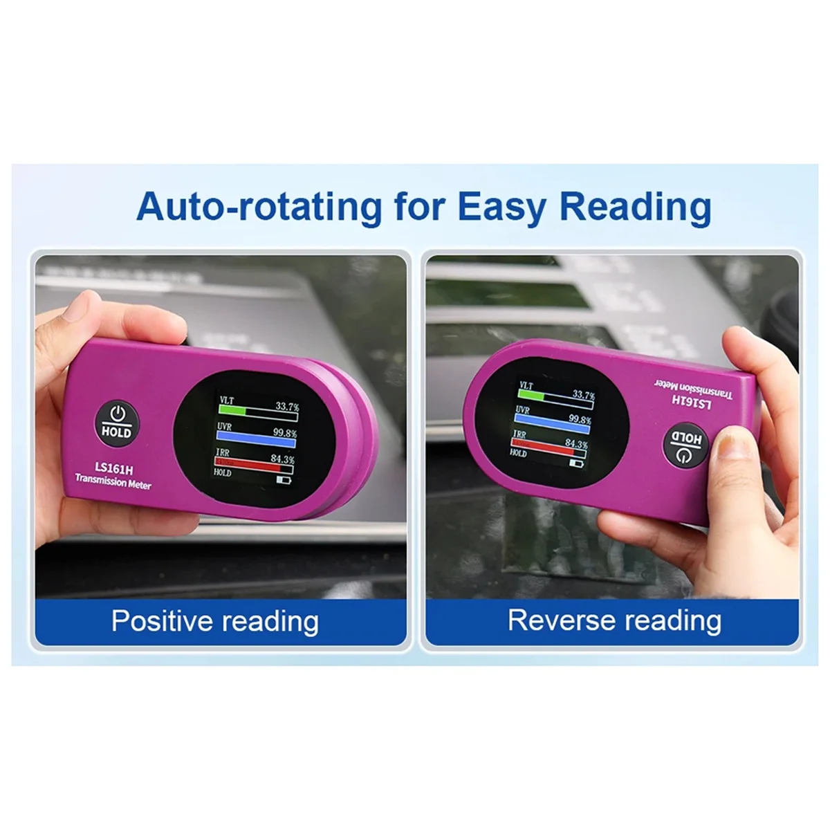 AT42 نافذة تينت متر TSER تستر UV IR VLT فيلم الطاقة الشمسية نقل متر تينت فيلم تستر جديد LS161H (TSER)