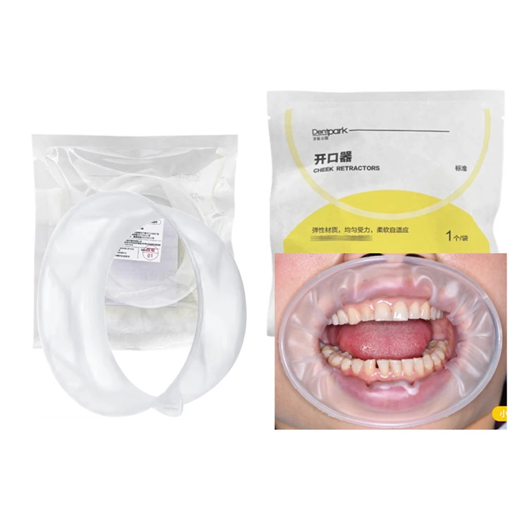 

10Pcs Dentpark O-Shape Oral Cheek Retractor Disposable Elastic Mouth Opener Dental Clinic Orthodontic Teeth Whitening Consumable