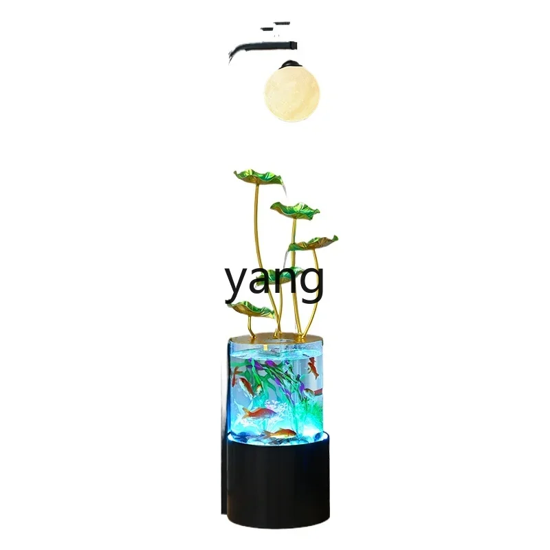 

lmm modern fish tank flowing water floor ornament circulating water living room office light luxury water feature gift
