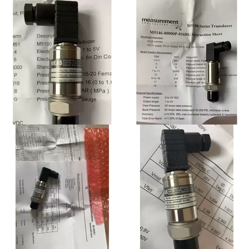 for MEAS M5146-00000-016BG High Low Pressure Sensor Air Conditioner Precision Transducer Original American Quality