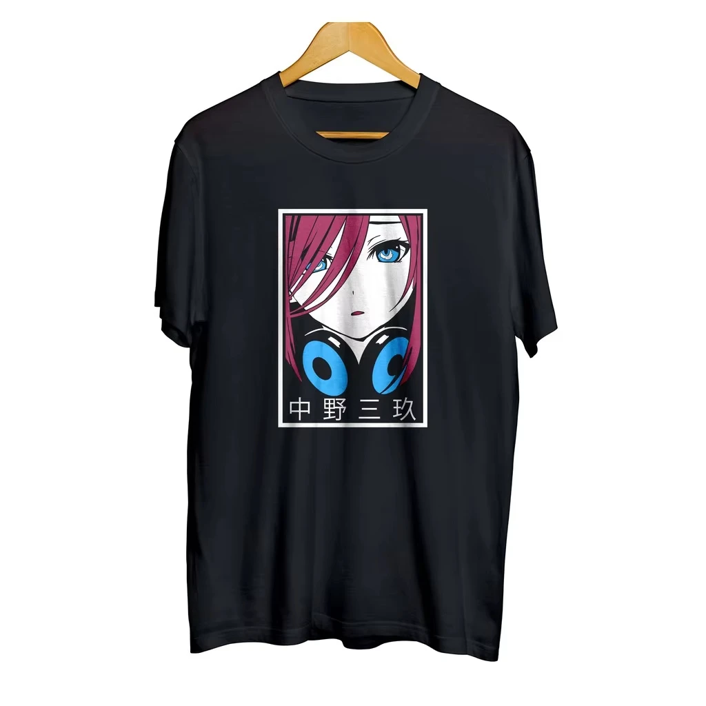 T-shirt distro anime MIKU NAKANO - 5 TOUBUN NO HANAYOME 100% cotton combed 30s