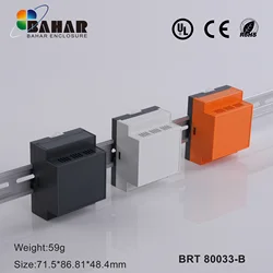 Power Electronic Components Housing Industrial Control Box DIN Rail Enclosure PLC Control Box BAHAR ENCLOSURE BRT 80033