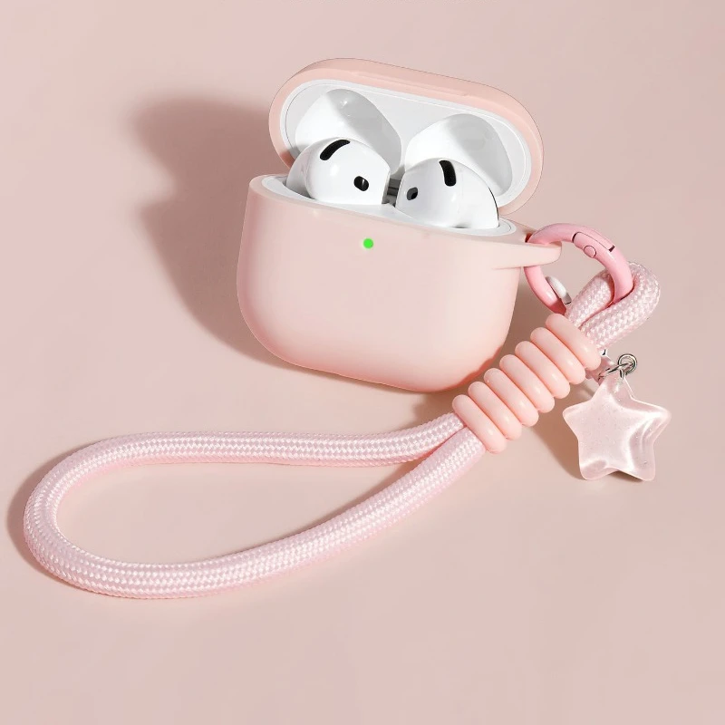 2026 New Case Full Protective Soft Silicone Shockproof Case with Keychain for AirPods Pro 3 Case for Men Womenfor AirPods Pro 3