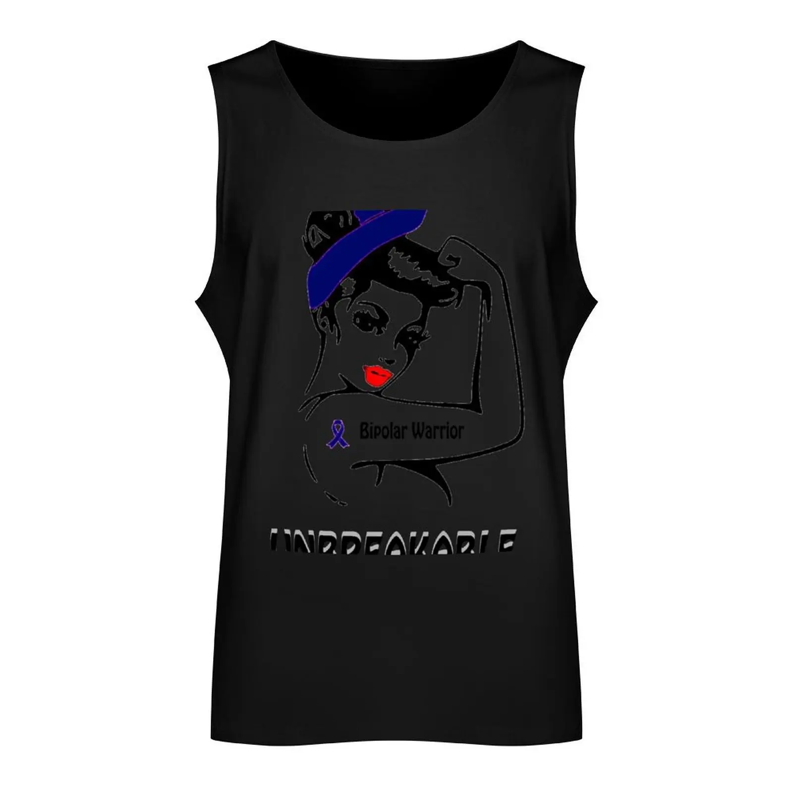 Bipolar Warrior Unbreakable Tank Top T-shirt man Gym t-shirt man Clothing