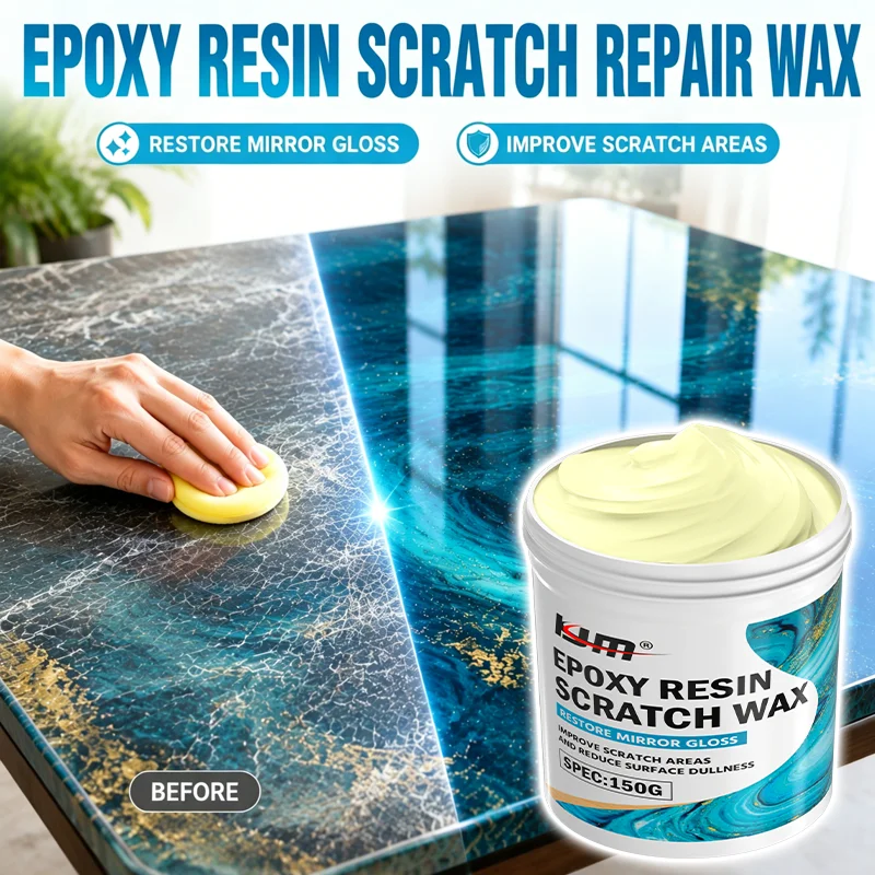 150G Epoxy Resin Scratch Remover Polishing Wax Restore Mirror Shine Anti-Dull Renovation For Car Paint Countertop Resin Table