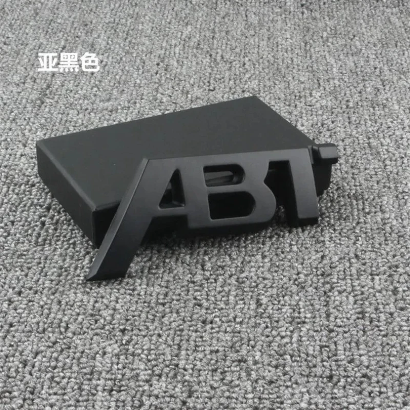 ABT-Style Gloss Black Rear Trunk Emblem - 1PCS Adhesive Badge Compatible with Audi A3/A4/A5/A6/A7/A8 & Q2/Q3/Q5/Q7 Models view 4