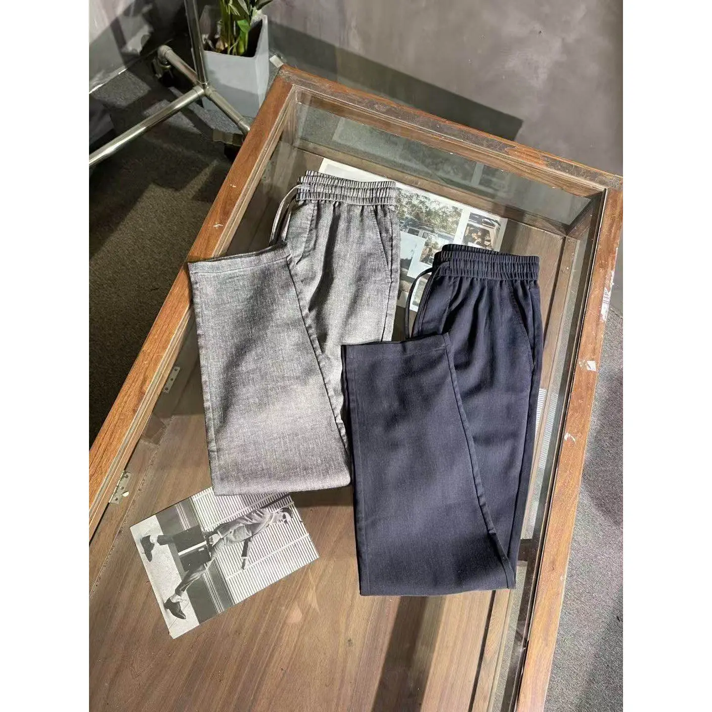 

Italian linen LP 26ss old money wind straight men's casual pants