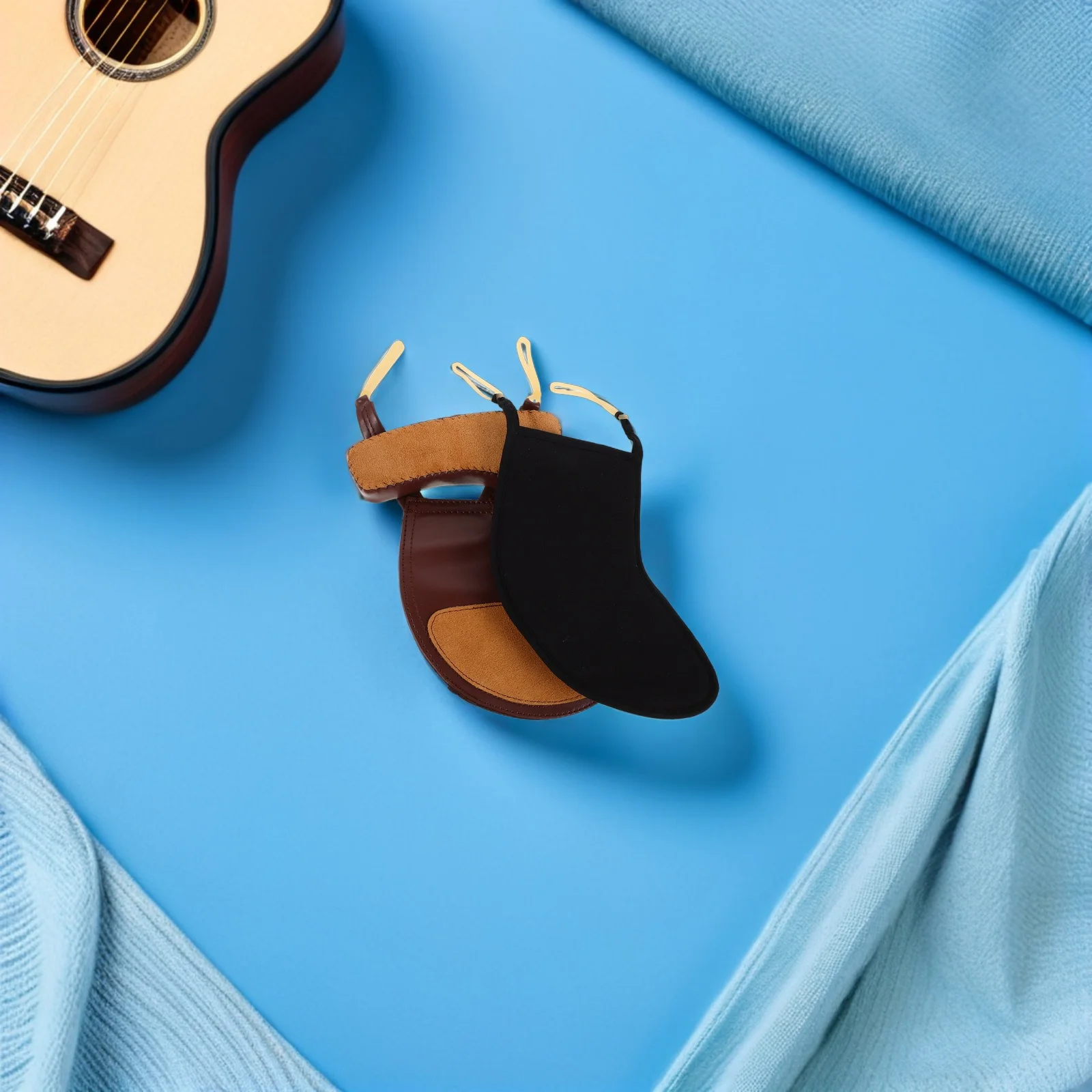 

2Pcs Violin Chin Rest Pad Cover Soft Cotton Sheepskin Support 34-44 Sizes Neck Pressure Reduction Shoulder Rest