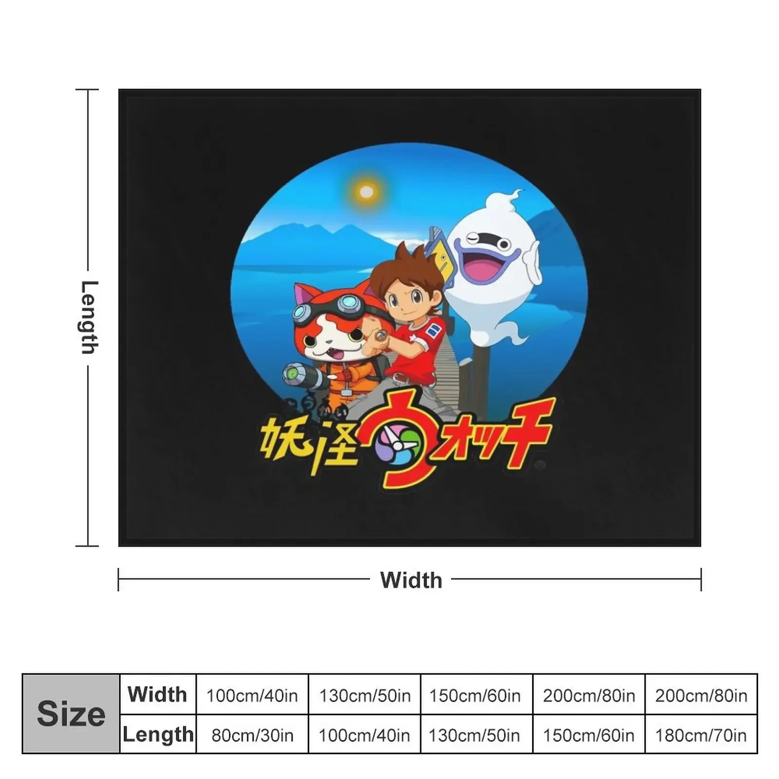 yokai-watch Throw Blanket Comforter Soft Plush Plaid Blankets For Baby For Decorative Sofa Blankets