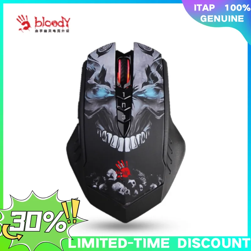 

A4TECH Bloody R80 Plus 2.4ghz Wireless Bluetooth Gaming Esports Mouse Dpi Adjustable Lol Gaming Laptop Pc Computer Game Mouse