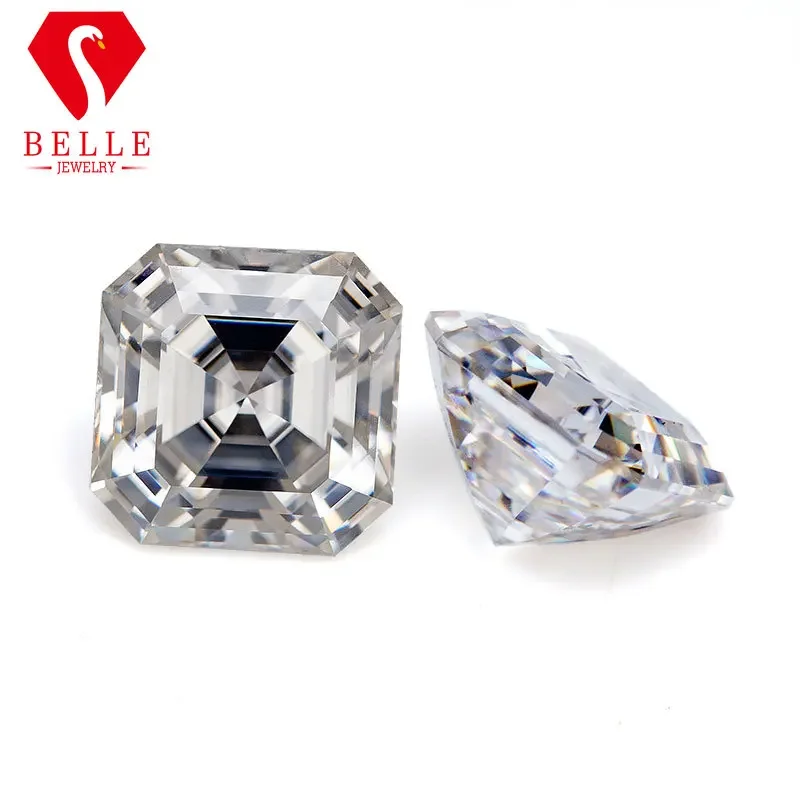 Moissanite StoneNew Best D Color Brilliant Asscher Cut Loose Moissanite VVS1 GRA Certificated Hot Sale Diamond Beads Jewelry Ma