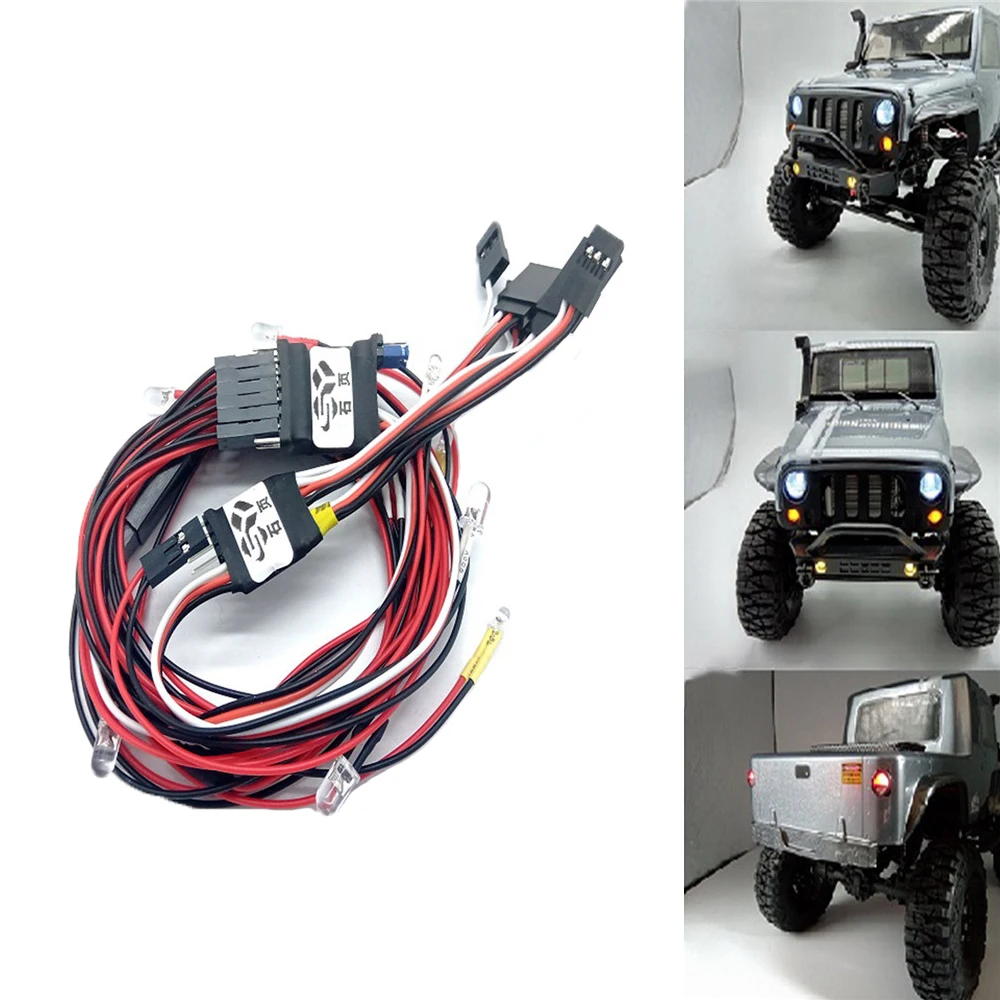 إضاءة مقاومة للماء الربط أضواء لتقوم بها بنفسك تعديل أطقم ل MST CFX-W JP1 1/8 مقياس محاكاة تسلق RC سيارة قذيفة ترقية أجزاء #1