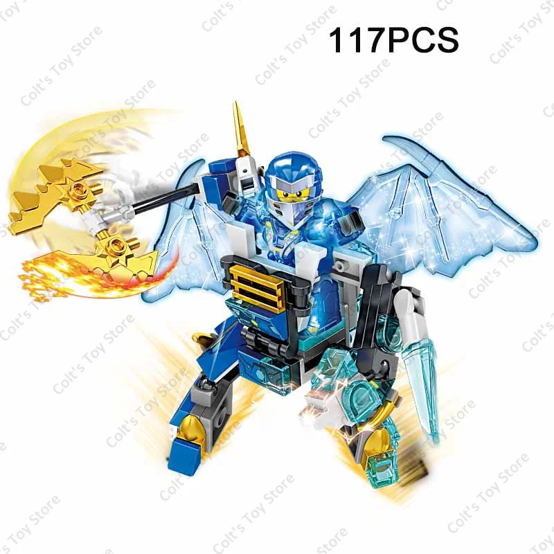 Ninja Legacy Mecha Model Classic Anime Kai Smith Jay Walke Cole Lloyd Action Figure Building Blocks Kit Bricks DIY Kids Toys