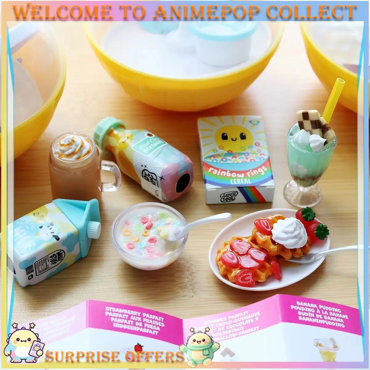 MGA Miniverse Authentic Mini Food Ball Series 1 DIY Food Model Pretend Play Blind Box Cute Collectible Desk Decoration Toy Set